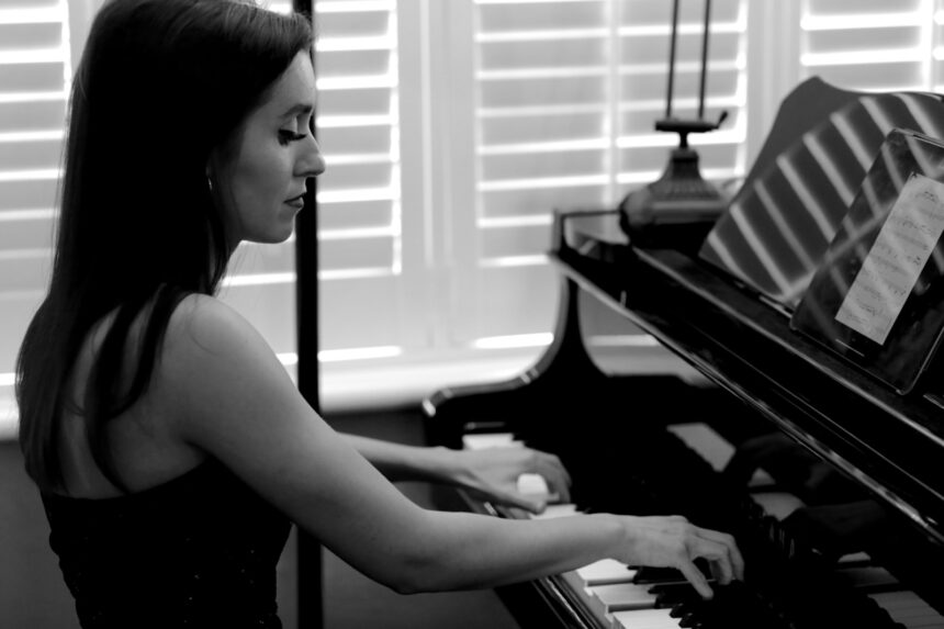 Ophelia playing piano